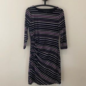 White House Black Market Ponte 3/4 length sleeve dress sz S